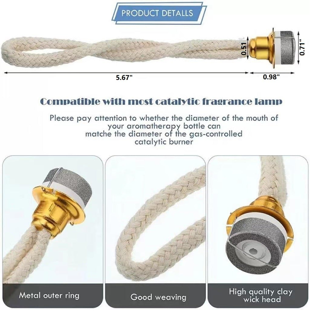 2 Pcs Oil Lamp Wick for DIY Catalytic Fragrance Lamps