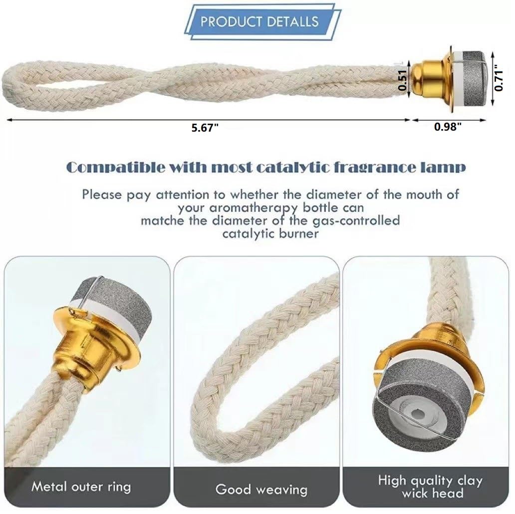 2 Pcs Oil Lamp Wick for DIY Catalytic Fragrance Lamps