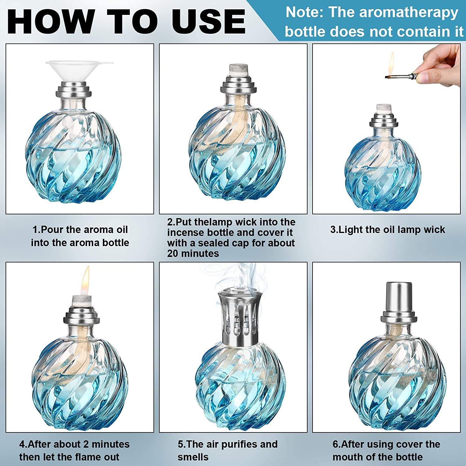 2 Pcs Oil Lamp Wick for DIY Catalytic Fragrance Lamps