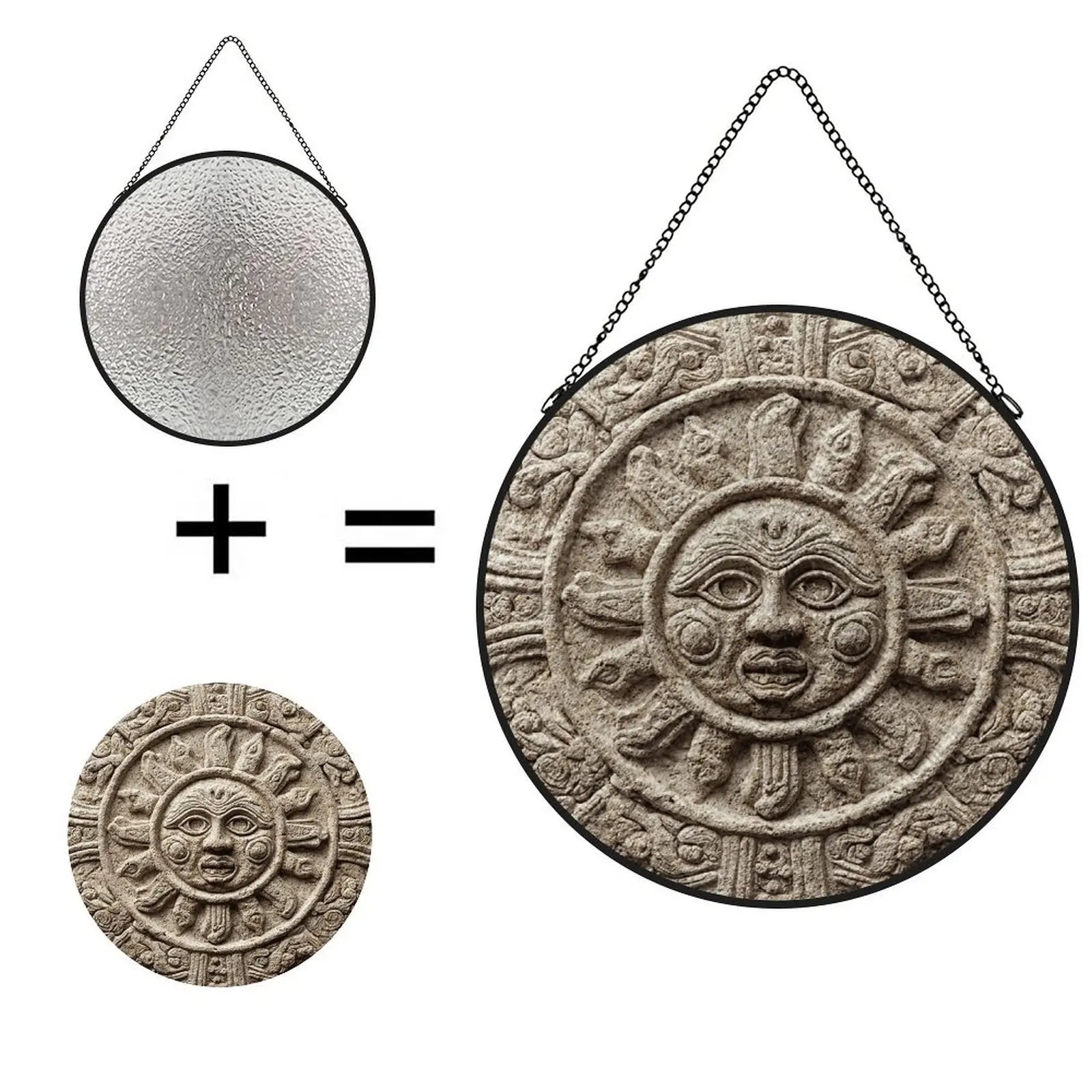 Aztec Style Sun Wall Pendant