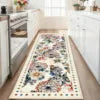 Retro Floral Runner Rug