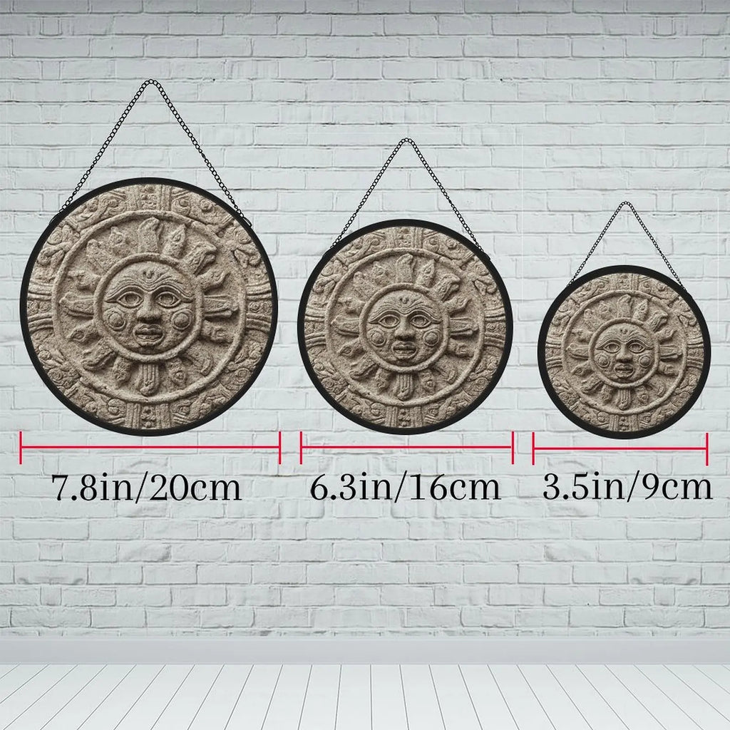 Aztec Style Sun Wall Pendant