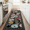 Retro Floral Runner Rug