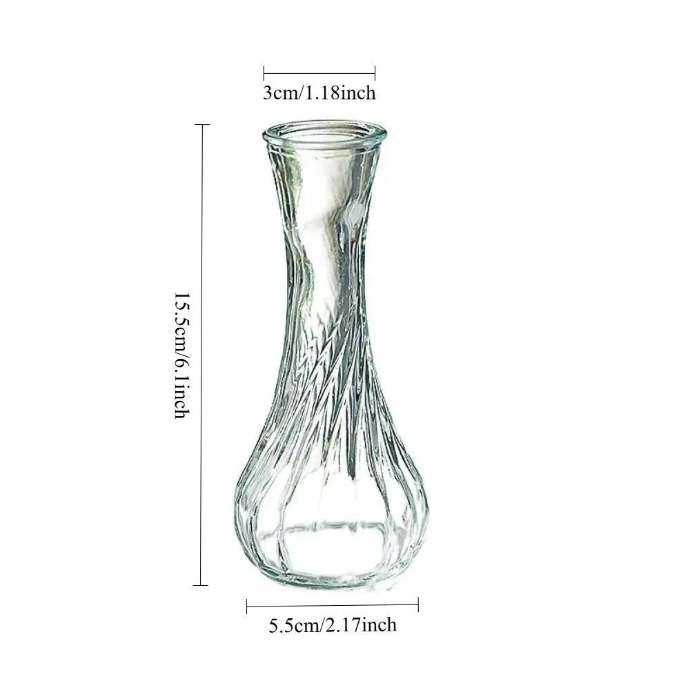 Vintage Embossed Glass Vase small