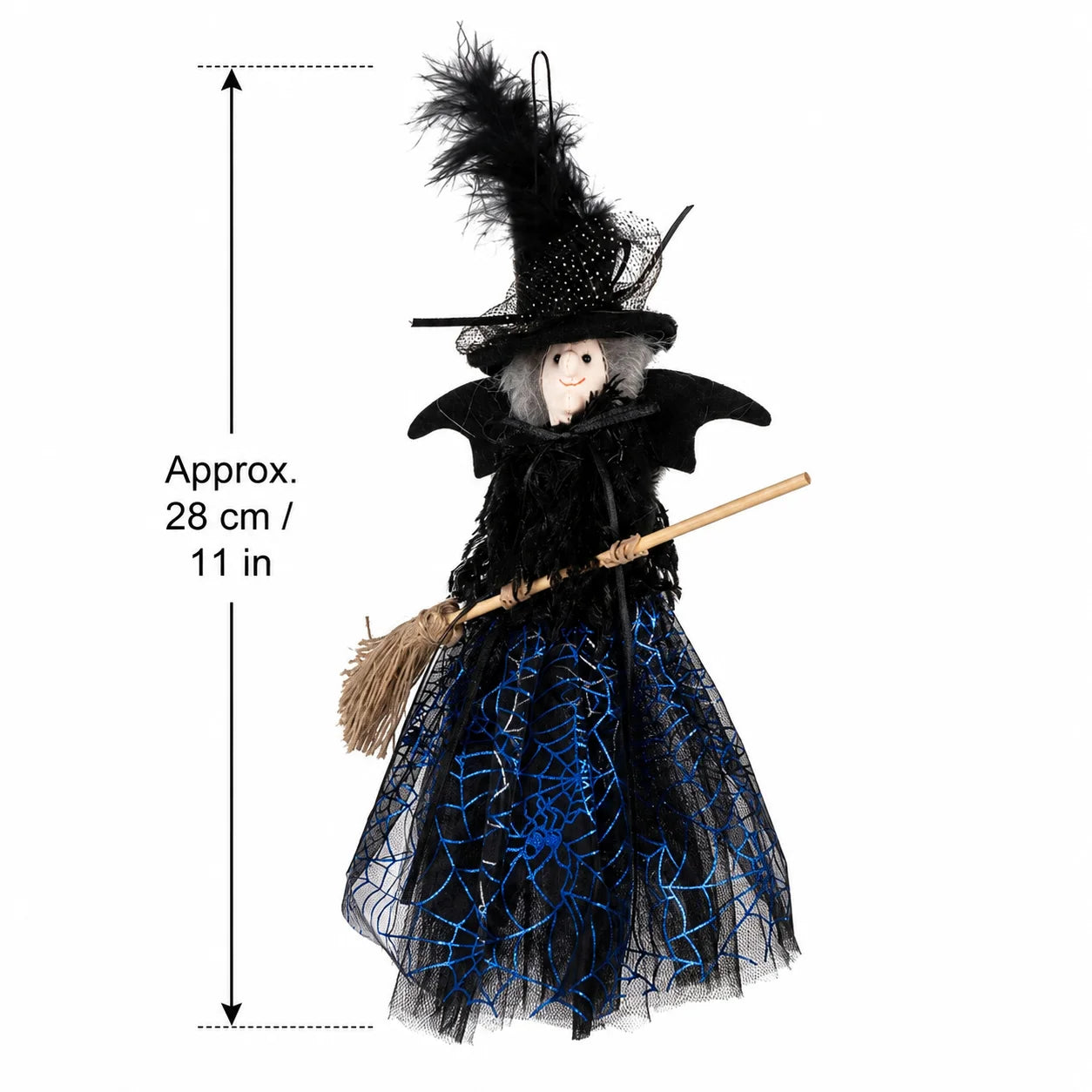 Hanging Broomstick Witch