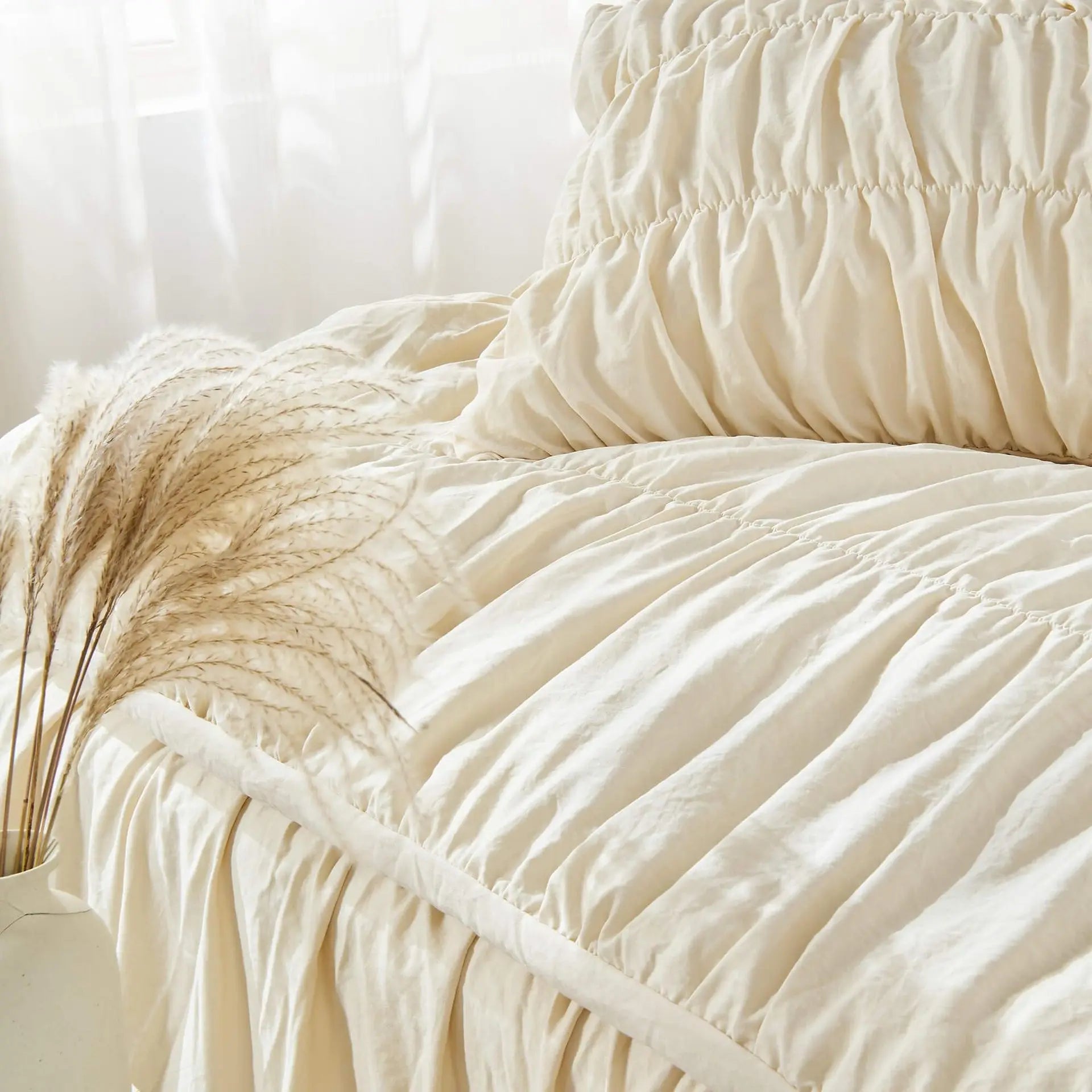 Ruched Comforter set