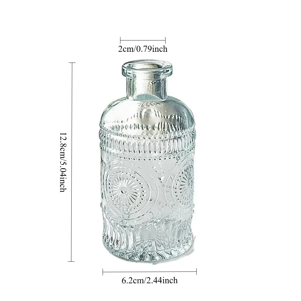 Vintage Embossed Glass Vase small
