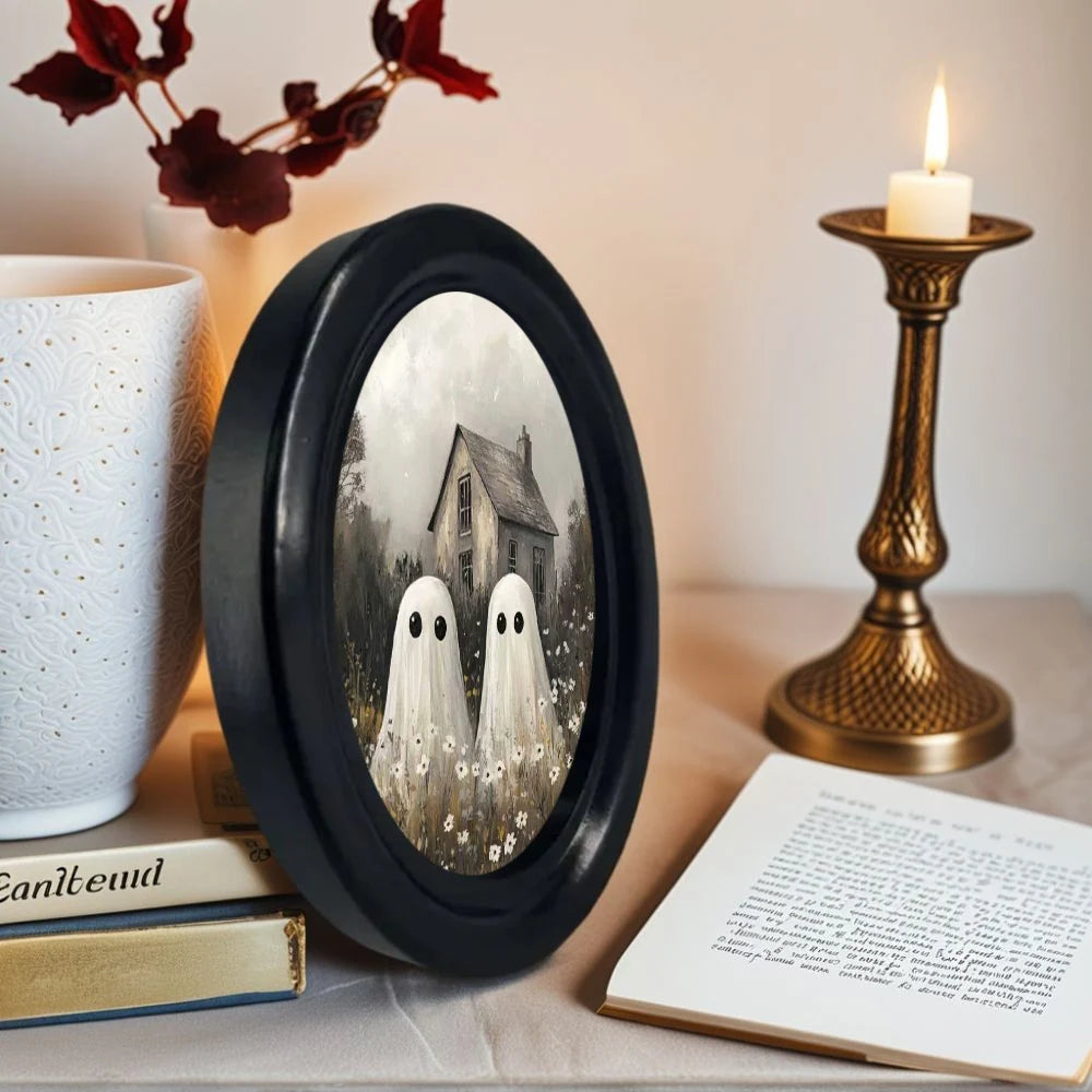 Wooden frame  Two-Ghosts-In-A-Farmhouse
