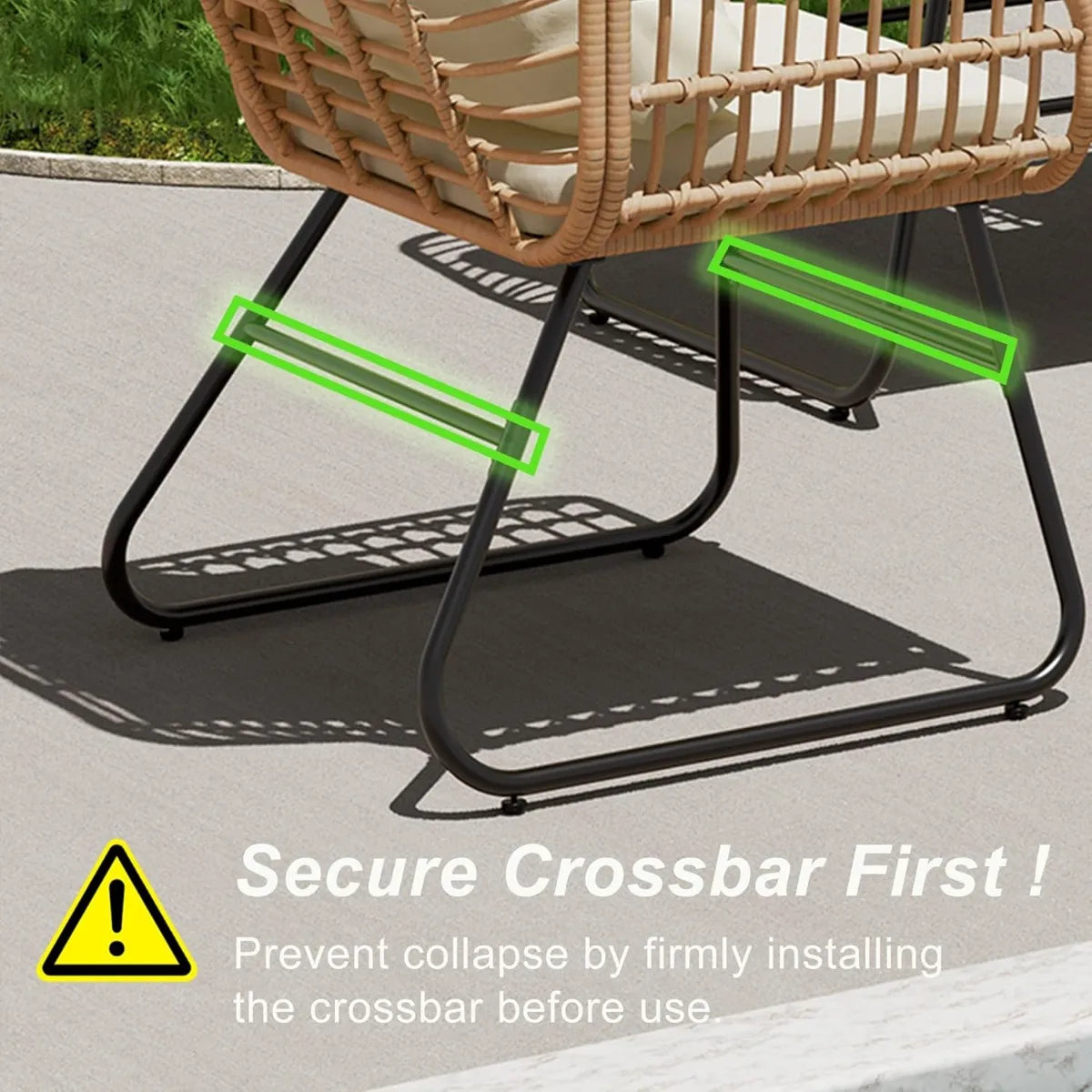 4-Piece Wicker Outdoor Patio Furniture Set