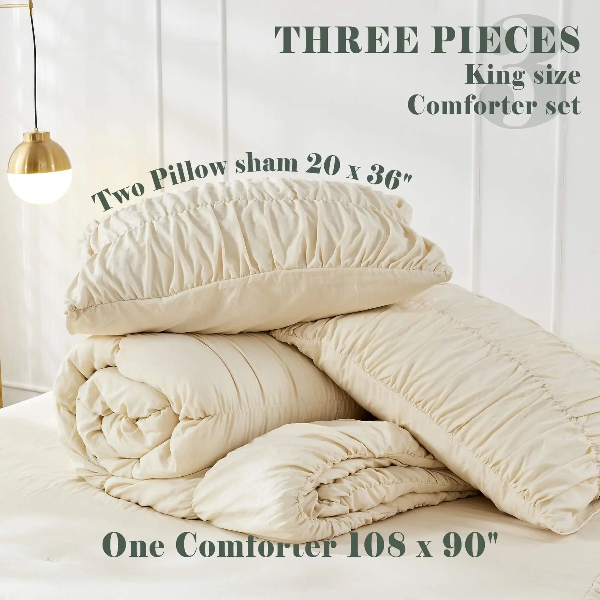 Ruched Comforter set