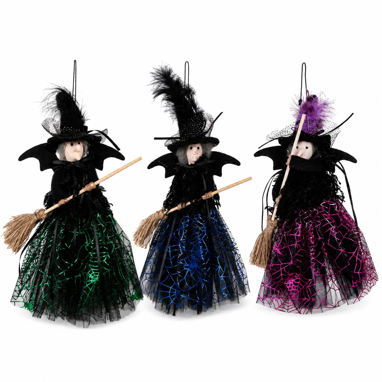 Hanging Broomstick Witch