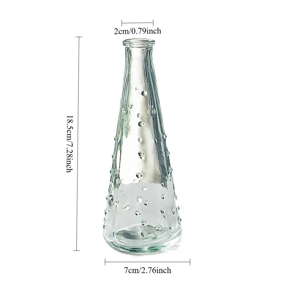 Vintage Embossed Glass Vase small