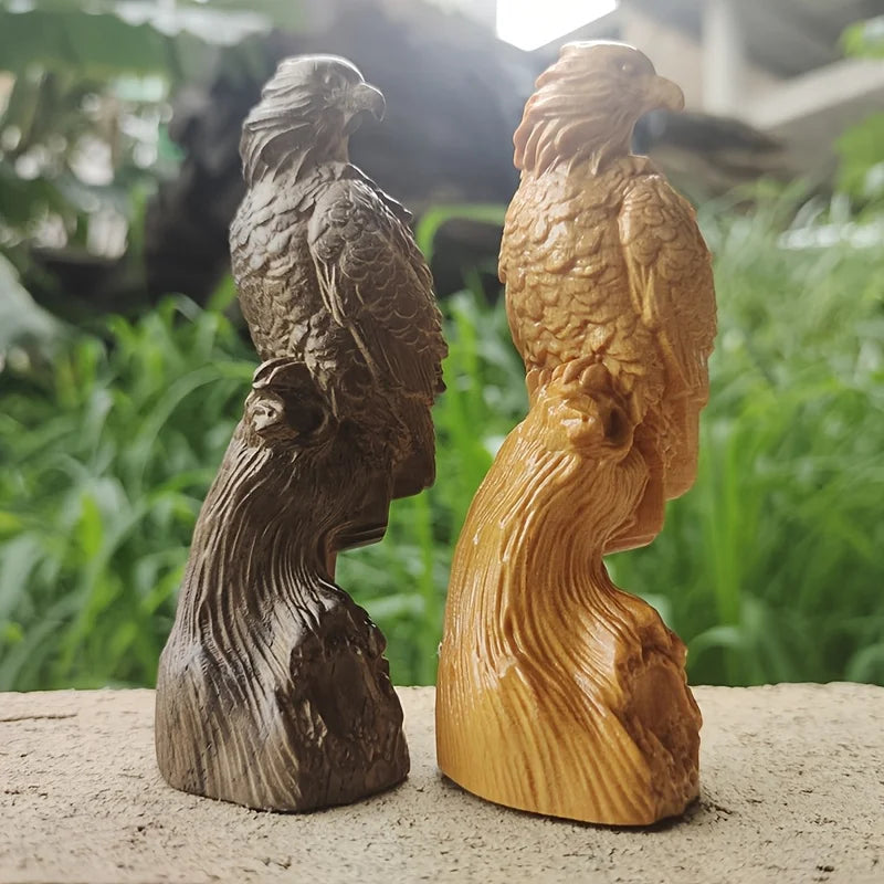 Wooden Eagle Sculpture