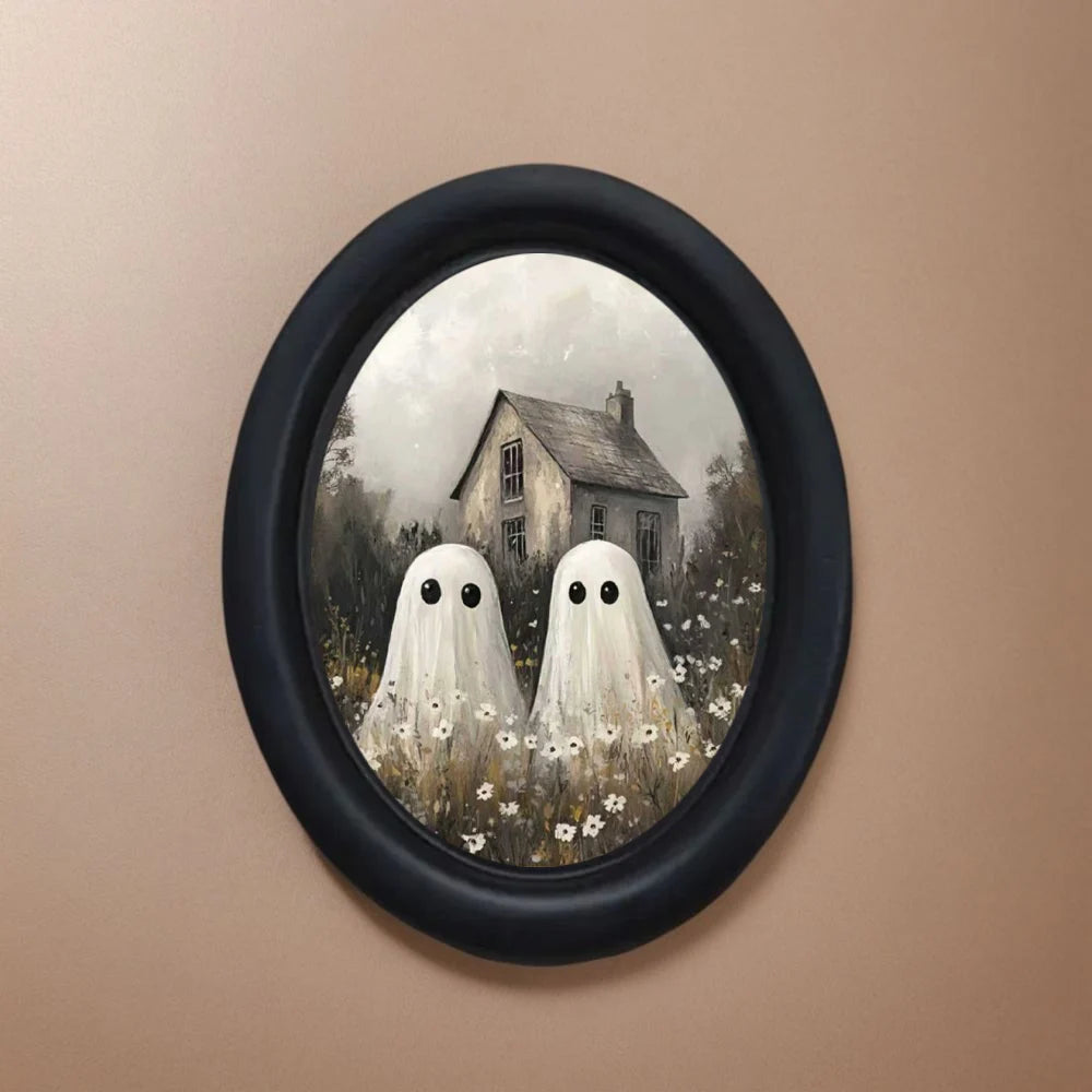 Wooden frame  Two-Ghosts-In-A-Farmhouse