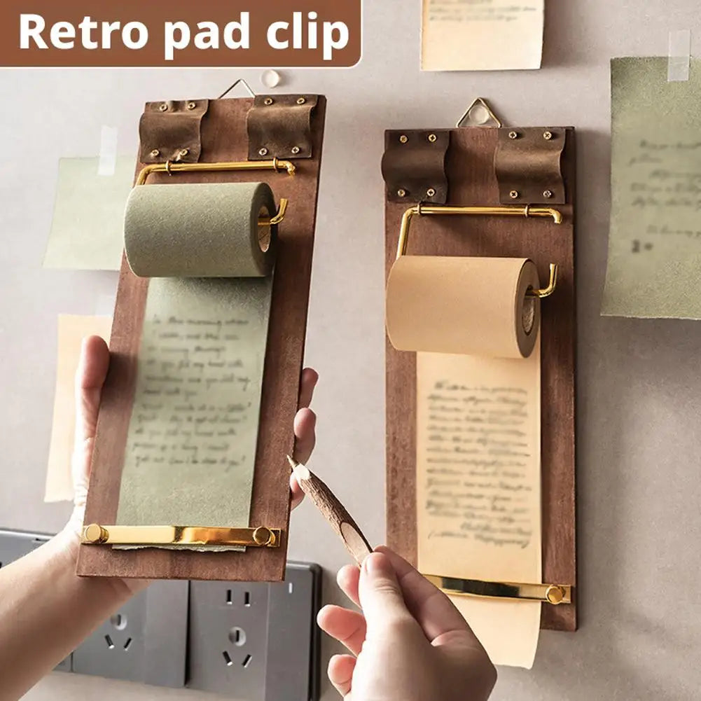 Vintage style Wooden Memo Pad