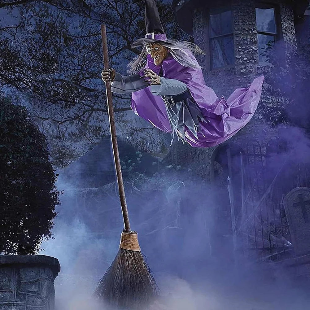 Flying Witch with Scary Sounds and Lights