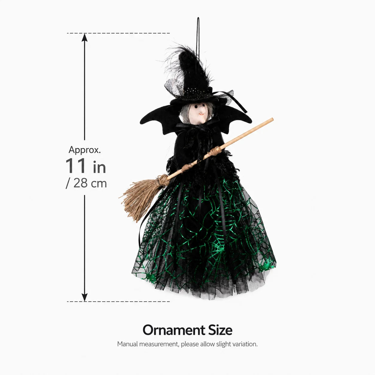 Hanging Broomstick Witch