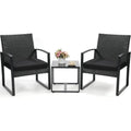3 Piece Wicker Patio Set