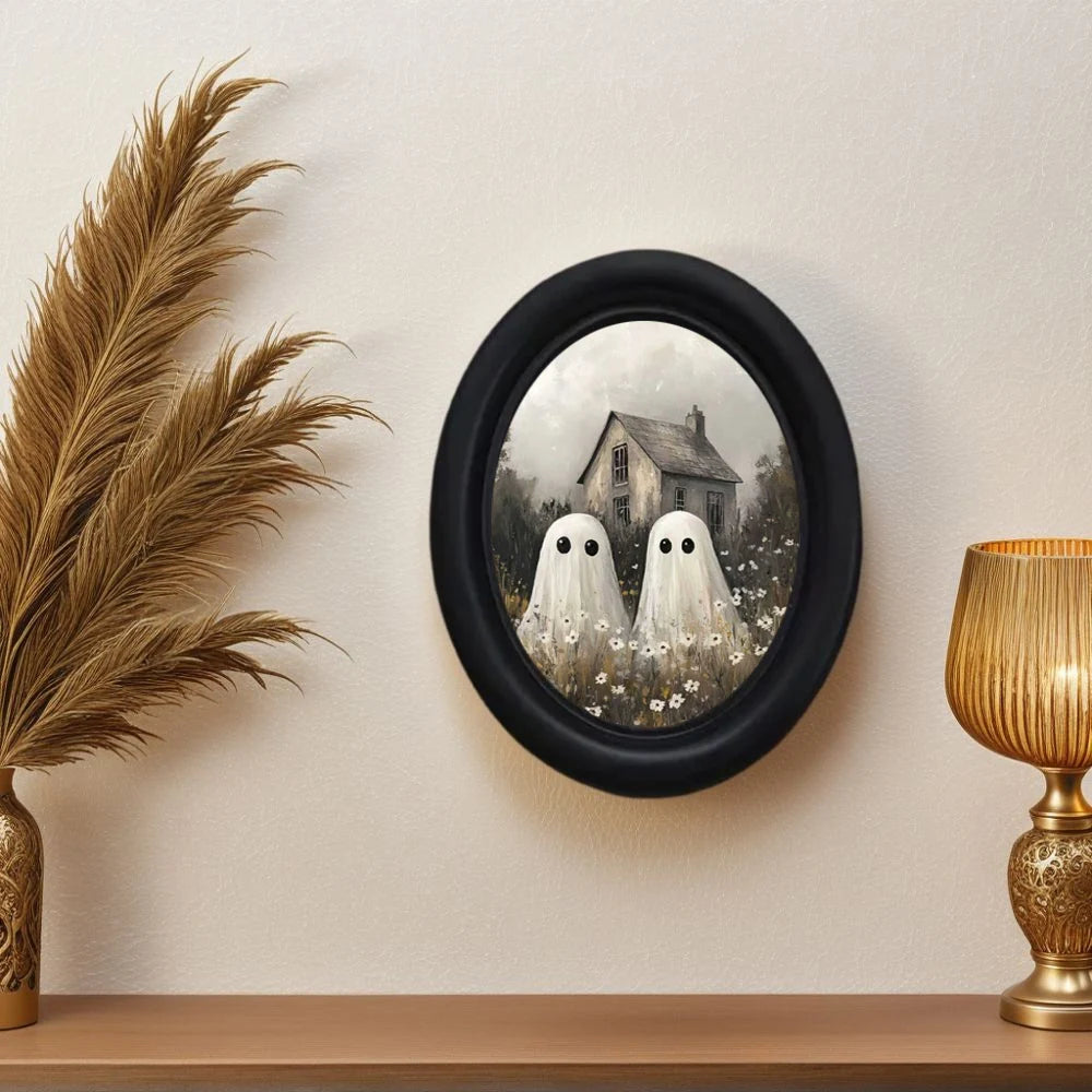 Wooden frame  Two-Ghosts-In-A-Farmhouse