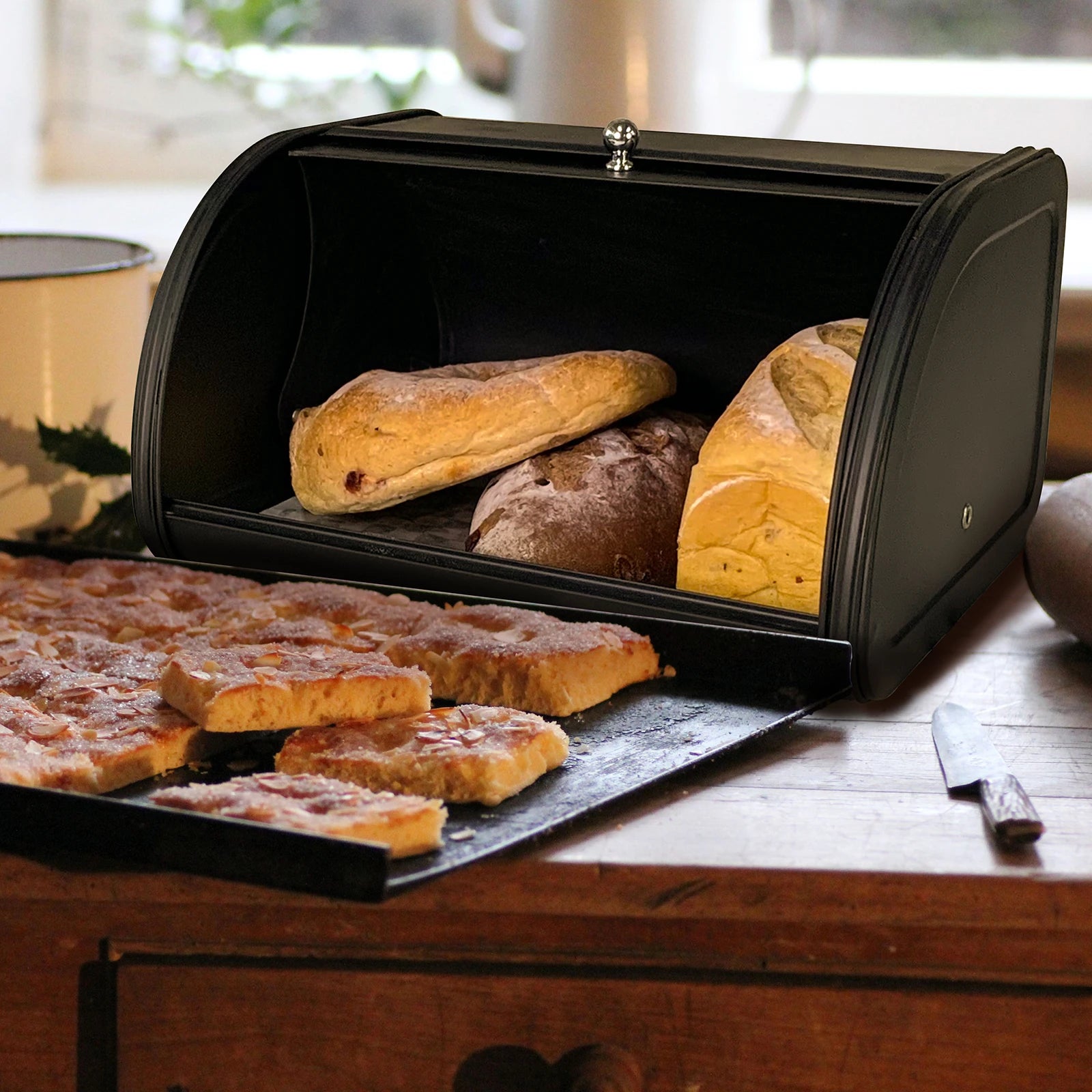 Metal Bread Box