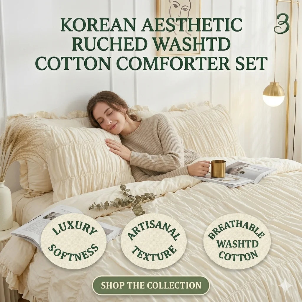 Ruched Comforter set