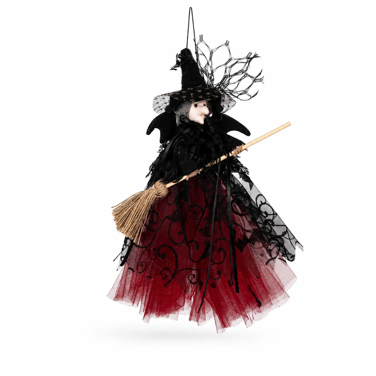 Hanging Broomstick Witch