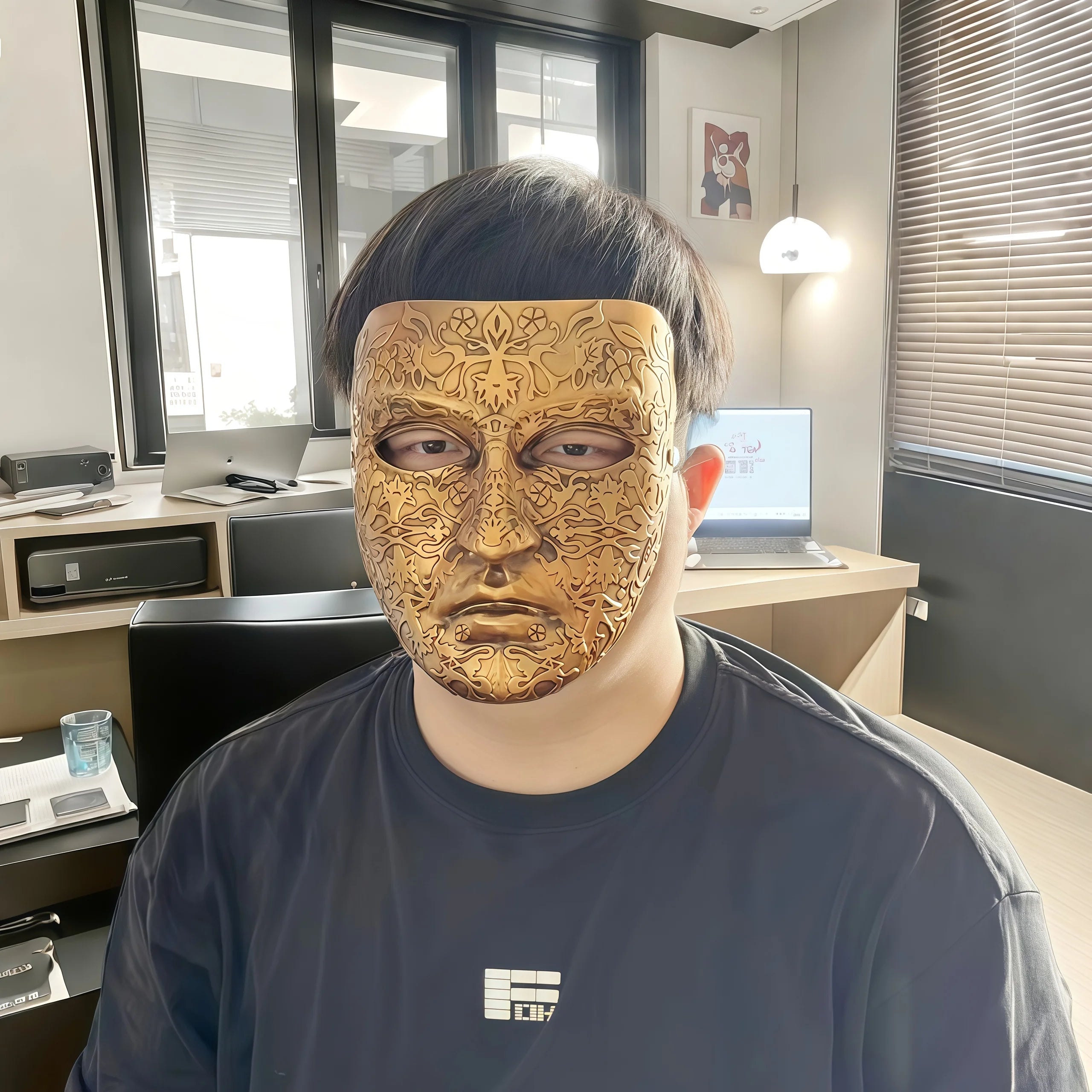 Gold Handmade Mask