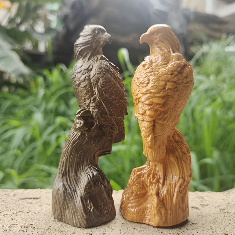 Wooden Eagle Sculpture