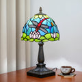 Green Dragonfly Stained Glass Table Lamp