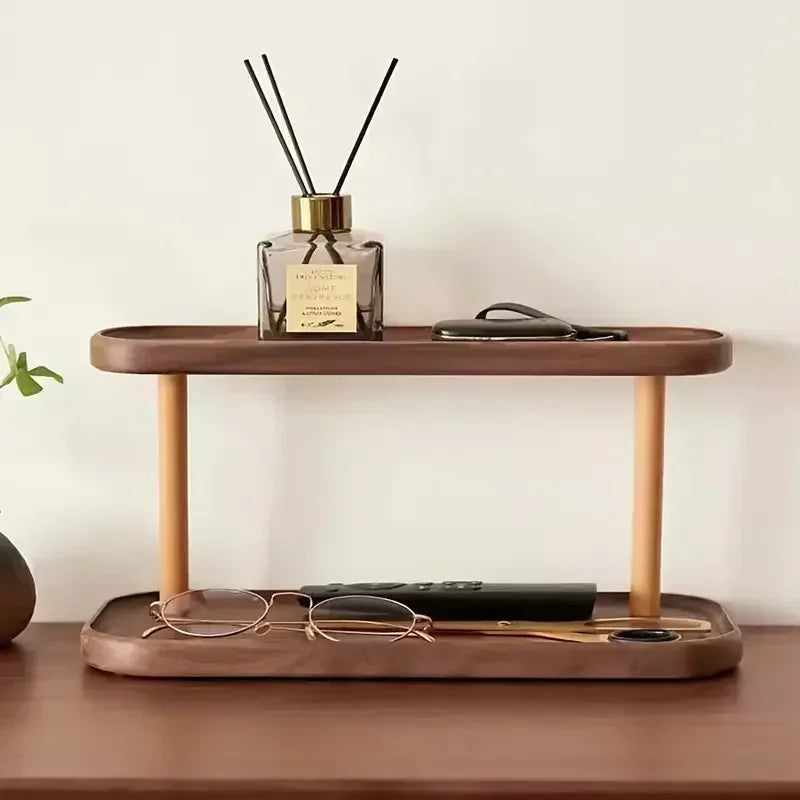 Wooden Storage Shelf 2-Tiers