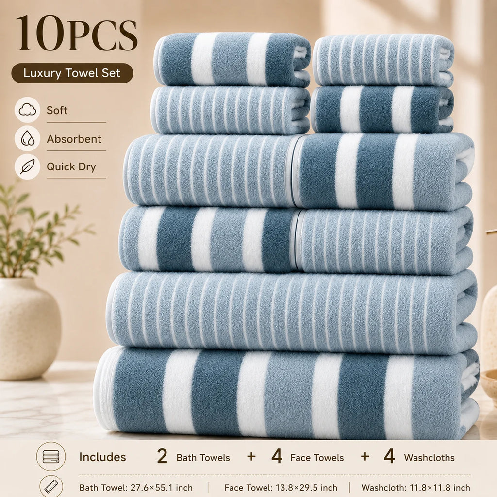 8-Piece Ultra Absorbent Towel Set