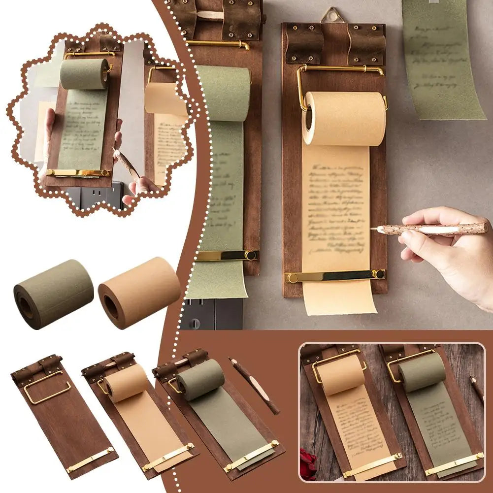 Vintage style Wooden Memo Pad