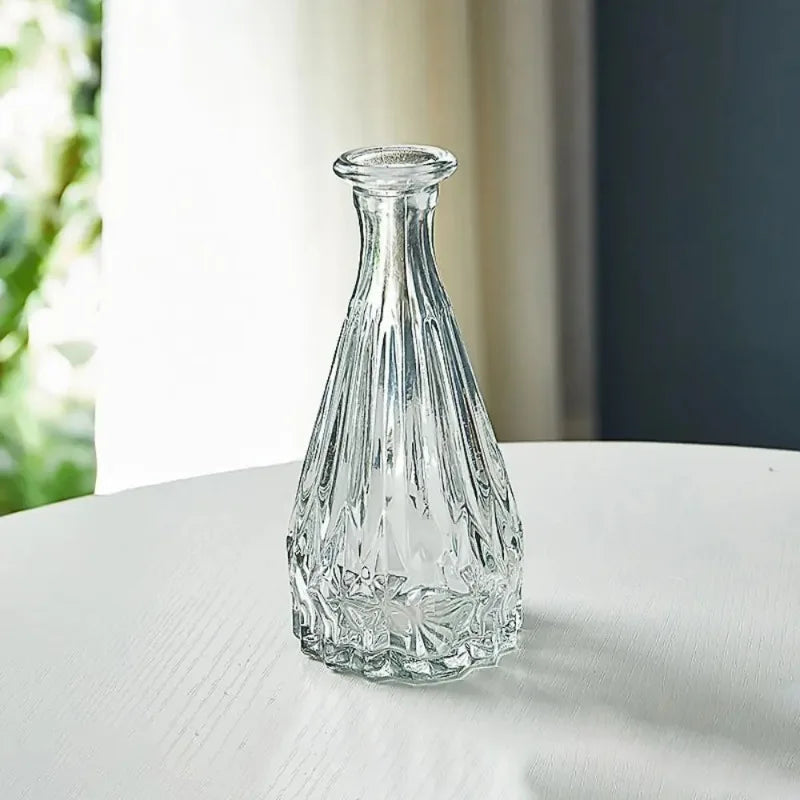 Vintage Embossed Glass Vase small