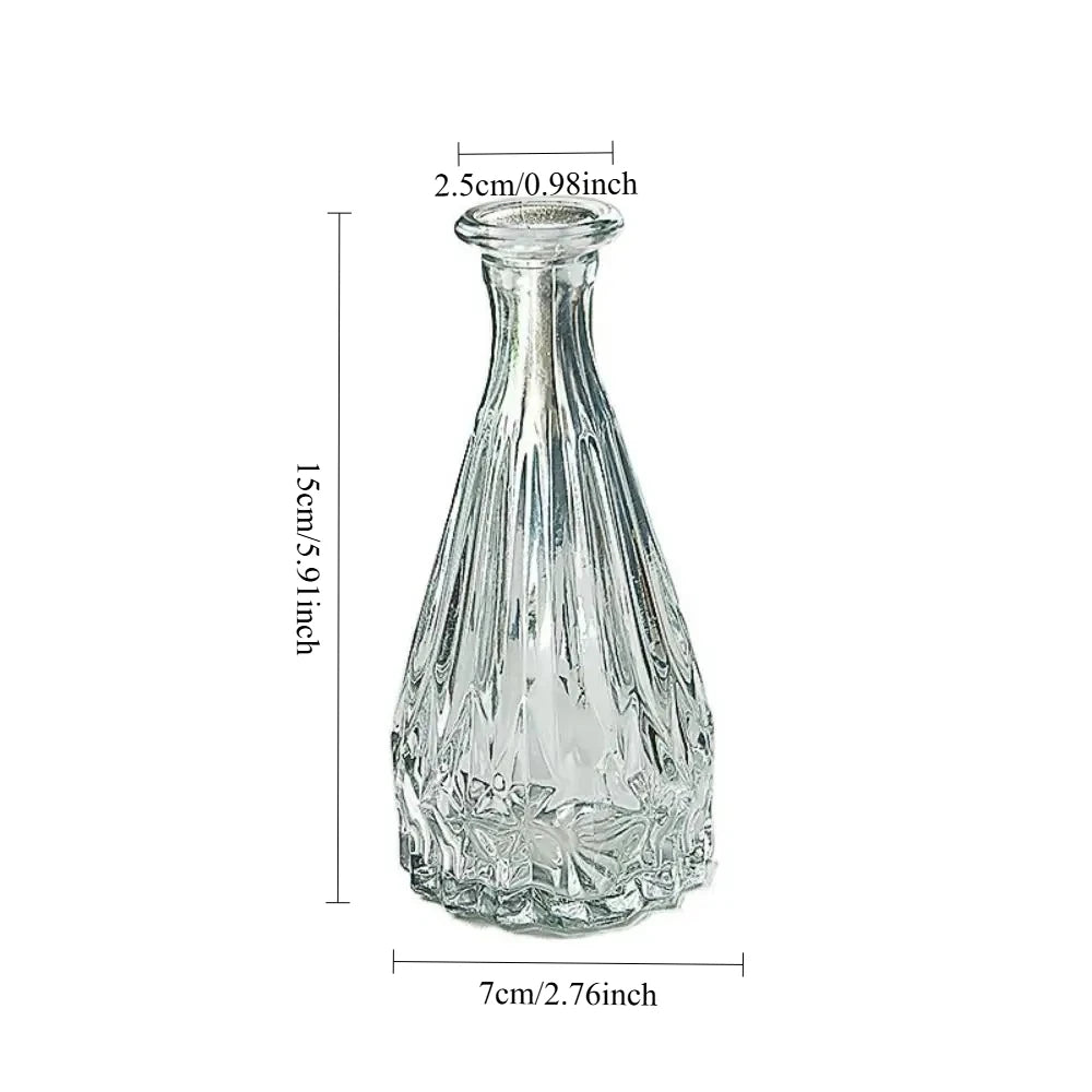 Vintage Embossed Glass Vase small