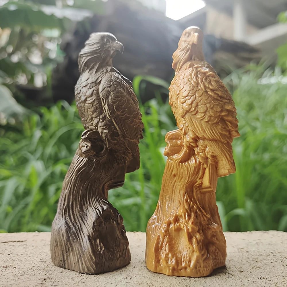 Wooden Eagle Sculpture