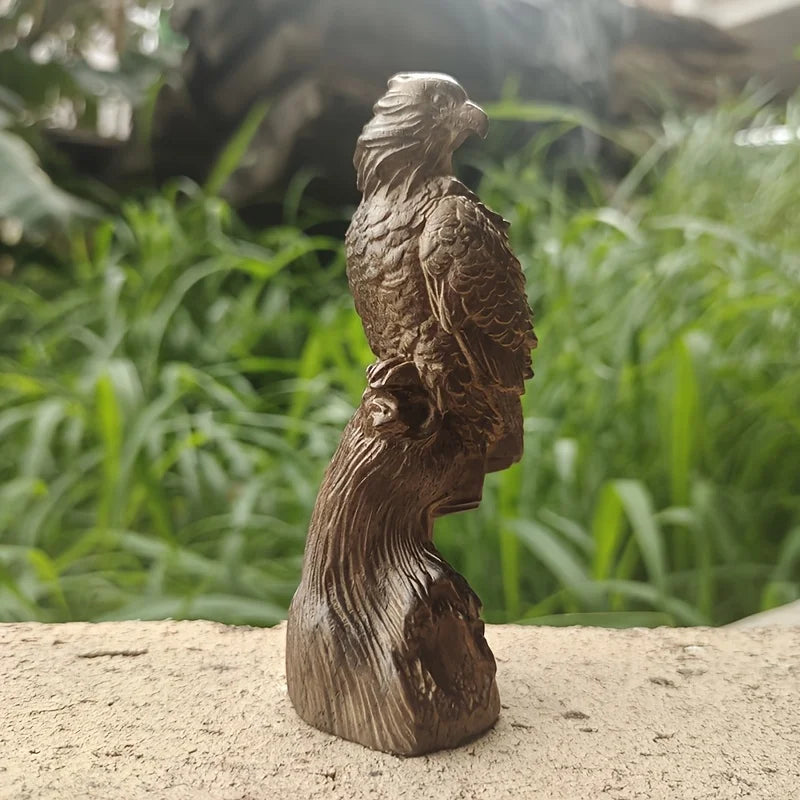 Wooden Eagle Sculpture
