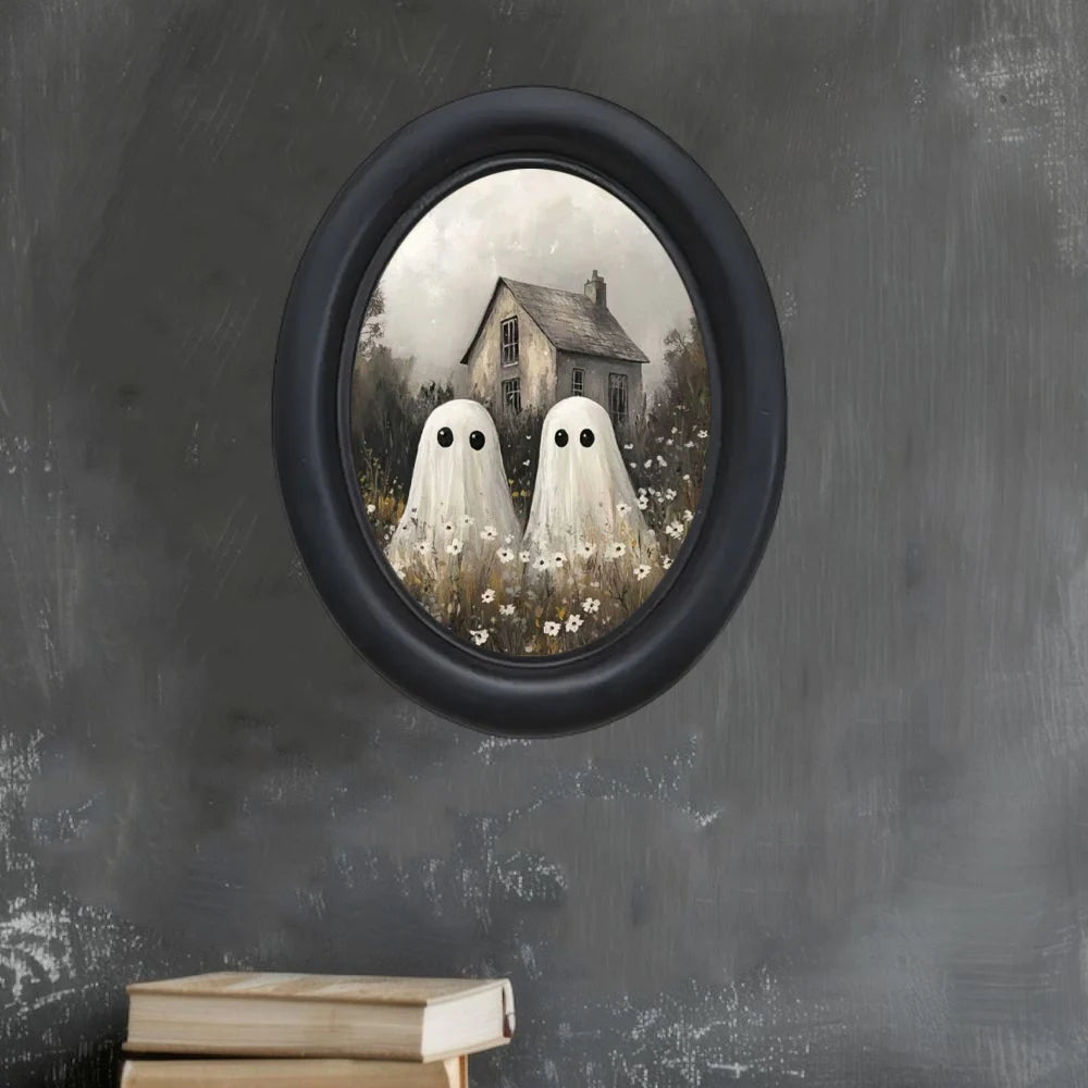 Wooden frame  Two-Ghosts-In-A-Farmhouse